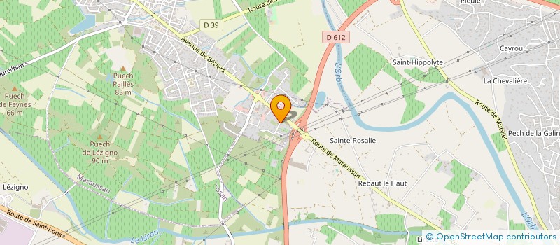 localisation de l'entreprise GARAGE MARECHAL  MARAUSSAN