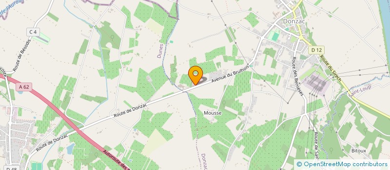 localisation de l'entreprise GARAGE MARIE  DONZAC