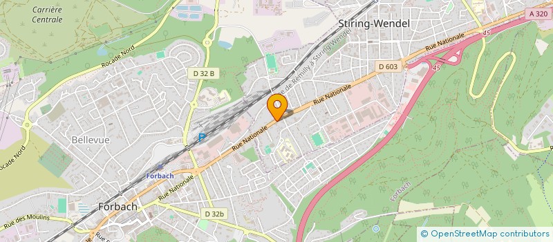 localisation de l'entreprise GARAGE MARIO  STIRING-WENDEL