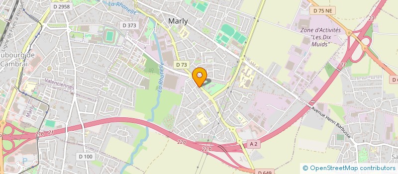 localisation de l'entreprise GARAGE MARLYSIEN  MARLY