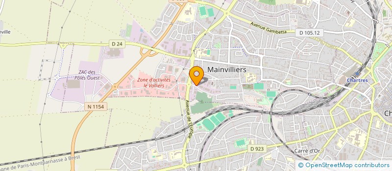 localisation de l'entreprise GARAGE MAROLLES à MAINVILLIERS