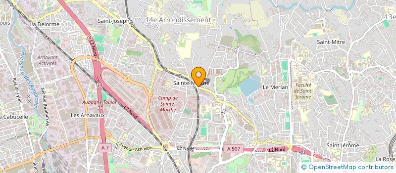 localisation de l'entreprise GARAGE MARRA  MARSEILLE