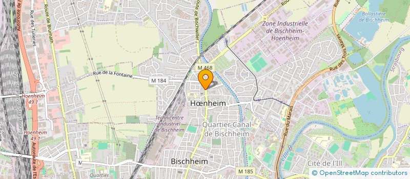 localisation de l'entreprise GARAGE MARTIN  HNHEIM