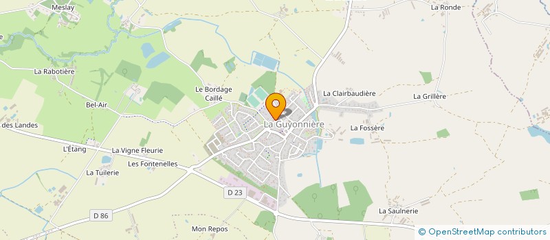 localisation de l'entreprise GARAGE MARTINEAU à MONTAIGU-VENDEE