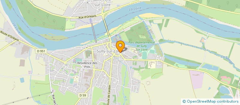 localisation de l'entreprise GARAGE MARTINET SARL à SULLY-SUR-LOIRE