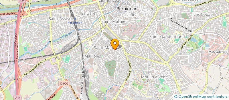 localisation de l'entreprise GARAGE MARTINEZ  PERPIGNAN