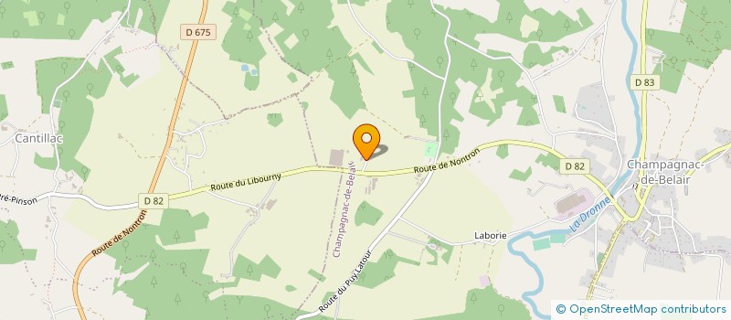 localisation de l'entreprise GARAGE MASSIAS  CHAMPAGNAC-DE-BELAIR