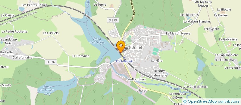 localisation de l'entreprise GARAGE MATRAT  PORT-BRILLET