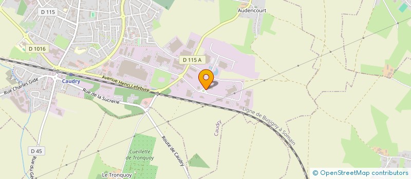 localisation de l'entreprise GARAGE MATYNIA  CAUDRY