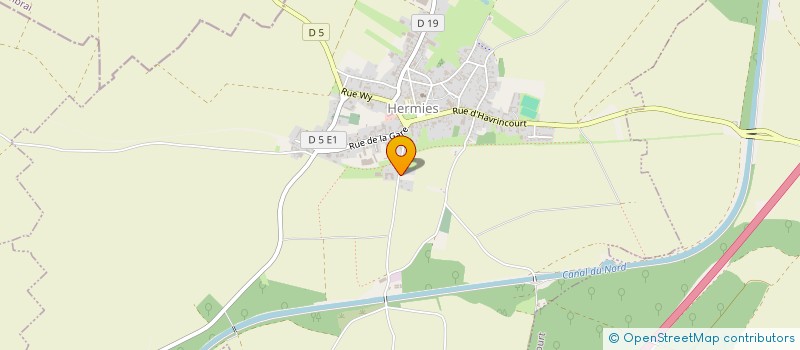 localisation de l'entreprise GARAGE MC'FLY HUMANITAIRE  HERMIES