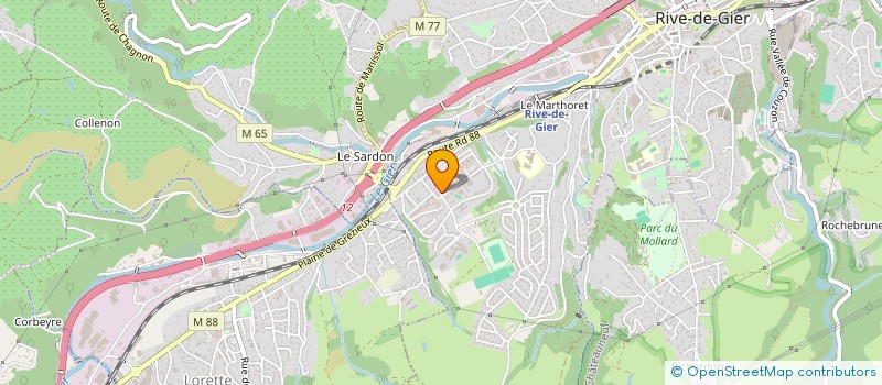 localisation de l'entreprise GARAGE MC PNEUS  RIVE-DE-GIER