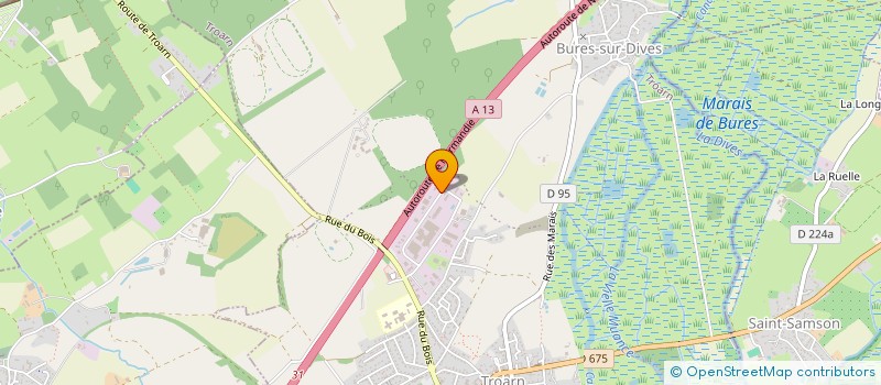 localisation de l'entreprise GARAGE MD  TROARN