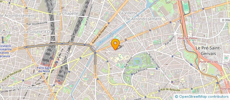 localisation de l'entreprise GARAGE MEAUX JAURES à PARIS