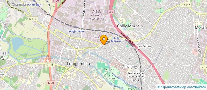 localisation de l'entreprise GARAGE MECA à CHILLY-MAZARIN