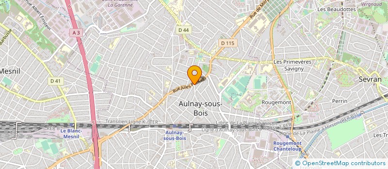 localisation de l'entreprise GARAGE MECANIQUE AUTO à AULNAY-SOUS-BOIS