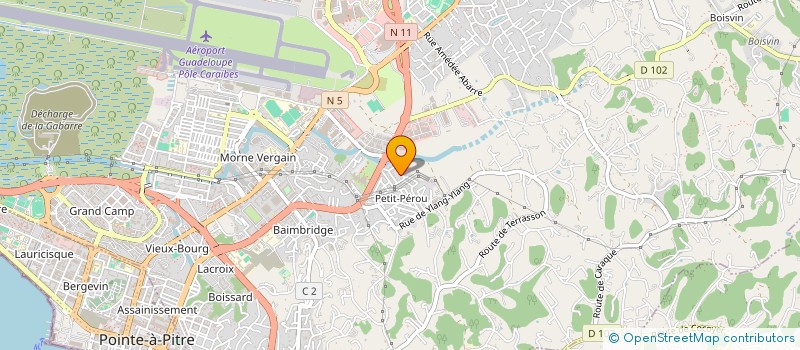 localisation de l'entreprise GARAGE MECANIQUE LE PEROU à LES ABYMES