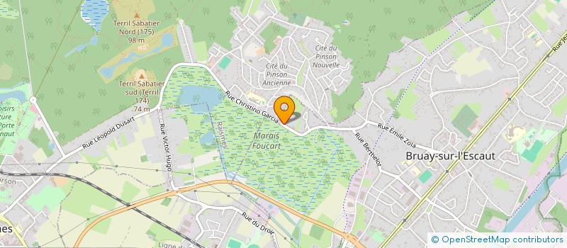 localisation de l'entreprise GARAGE MECAVAL  BRUAY-SUR-L'ESCAUT