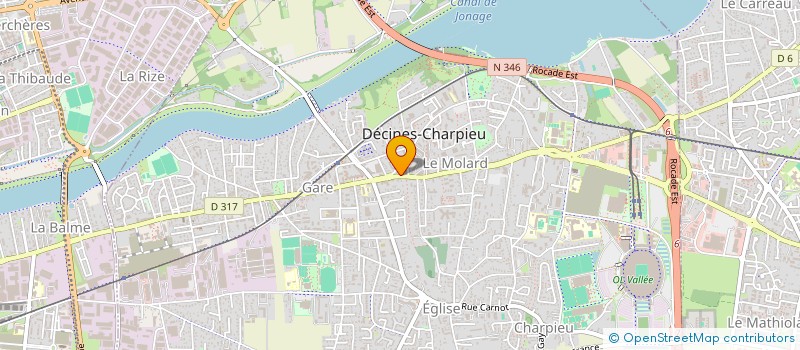 localisation de l'entreprise GARAGE MEGA MOTORS  DECINES-CHARPIEU