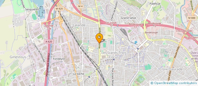 localisation de l'entreprise GARAGE MENEGHIN à TOULOUSE