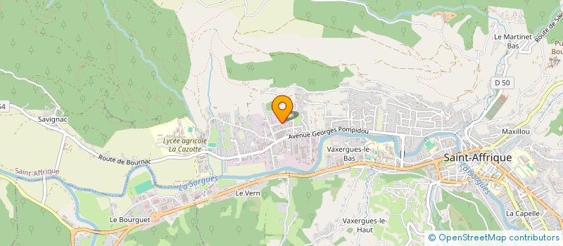 localisation de l'entreprise GARAGE MERCIER  SAINT-AFFRIQUE