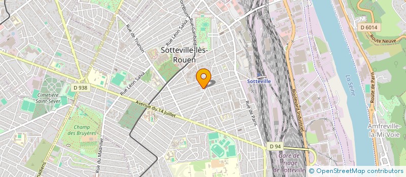 localisation de l'entreprise GARAGE MERIDIENNE  SOTTEVILLE-LES-ROUEN