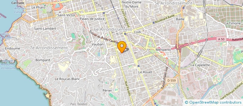 localisation de l'entreprise GARAGE MERONO SOCIETE DE GERANCE à MARSEILLE