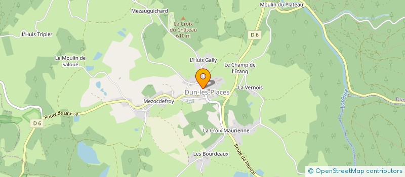 localisation de l'entreprise GARAGE MICHALON à DUN-LES-PLACES