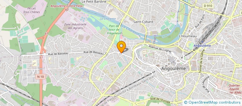 localisation de l'entreprise GARAGE MICHAUD à ANGOULEME