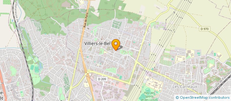 localisation de l'entreprise GARAGE MICHEL à VILLIERS-LE-BEL