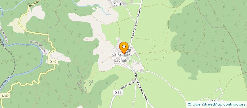 localisation de l'entreprise GARAGE MICHEL  SAINT-JEAN-LACHALM