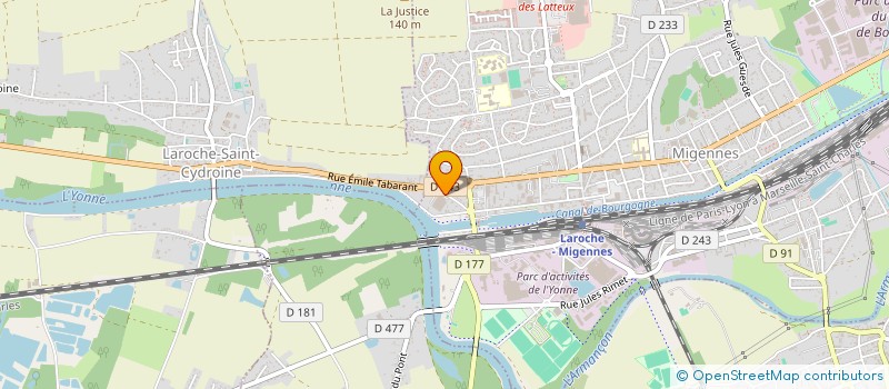 localisation de l'entreprise GARAGE MIGENNES AUTOMOBILES  MIGENNES