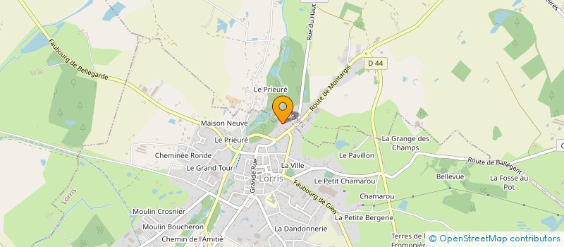 localisation de l'entreprise GARAGE MK à LORRIS
