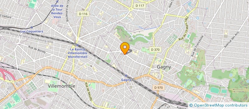 localisation de l'entreprise GARAGE MKSP à GAGNY