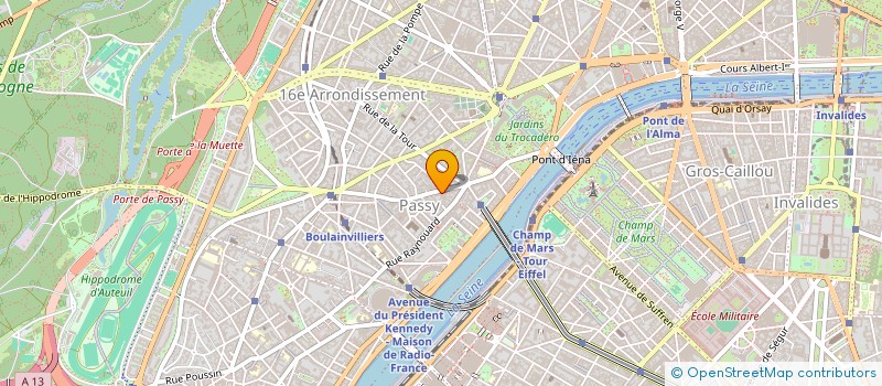 localisation de l'entreprise GARAGE MODERNE à PARIS