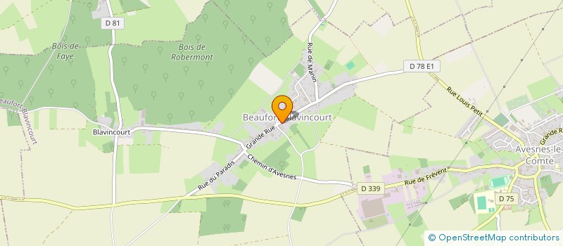 localisation de l'entreprise GARAGE MODERNE BONA à AVESNES-LE-COMTE