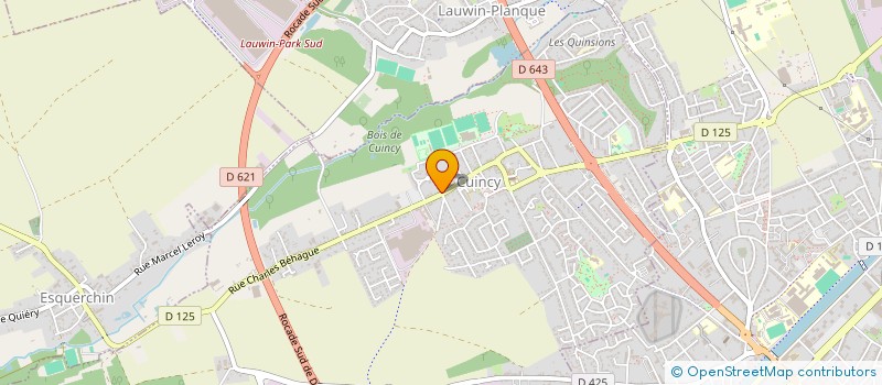 localisation de l'entreprise GARAGE MOLET ET CIE à CUINCY