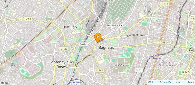localisation de l'entreprise GARAGE MOLIERE à BAGNEUX