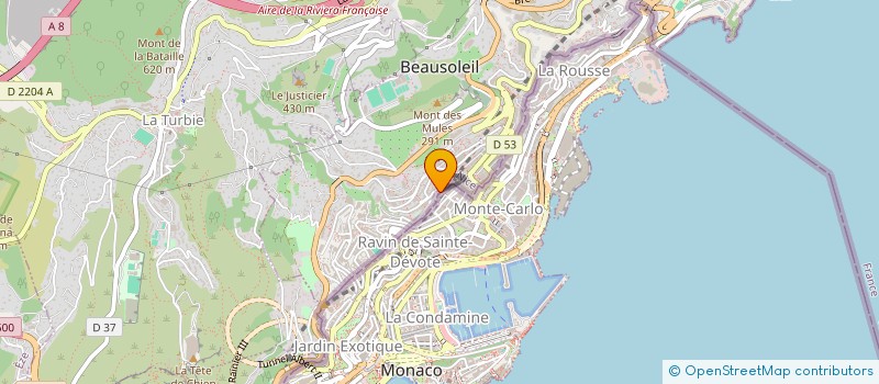 localisation de l'entreprise GARAGE MONDIAL à BEAUSOLEIL
