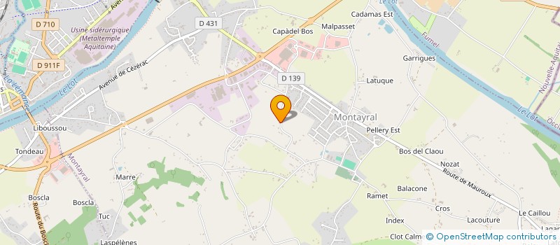 localisation de l'entreprise GARAGE MONS  MONTAYRAL