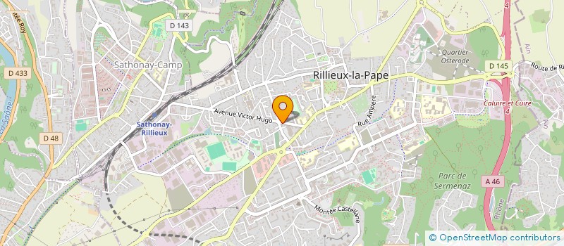 localisation de l'entreprise GARAGE MP  RILLIEUX-LA-PAPE