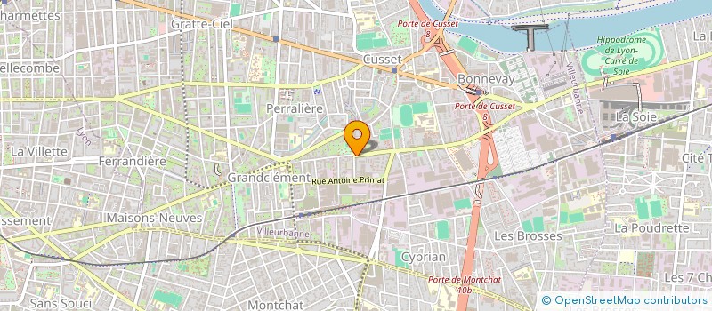 localisation de l'entreprise GARAGE MUFFAT JEANDET à VILLEURBANNE