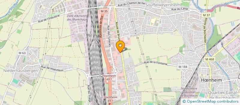 localisation de l'entreprise GARAGE MULTIFONCTIONS à SOUFFELWEYERSHEIM