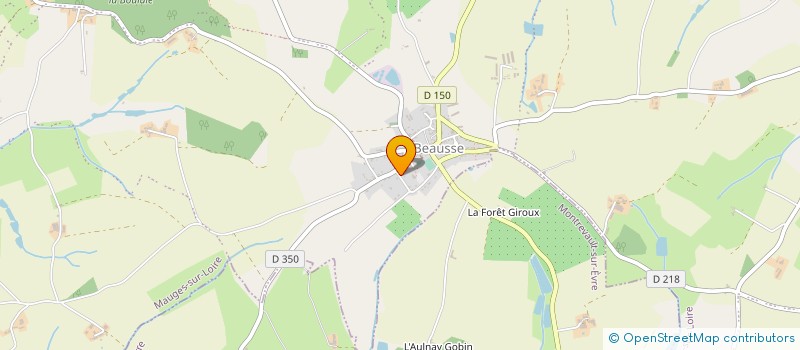 localisation de l'entreprise GARAGE N. ABELARD à MAUGES-SUR-LOIRE