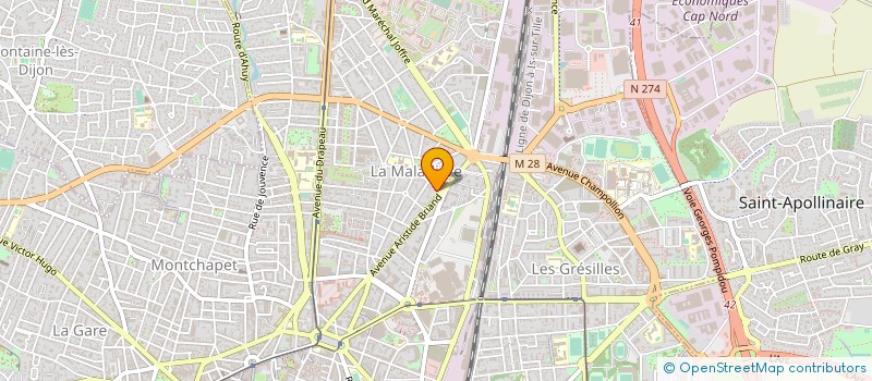 localisation de l'entreprise GARAGE N. MARTIN  DIJON