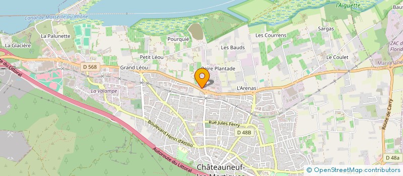 localisation de l'entreprise GARAGE NAC à CHATEAUNEUF-LES-MARTIGUES