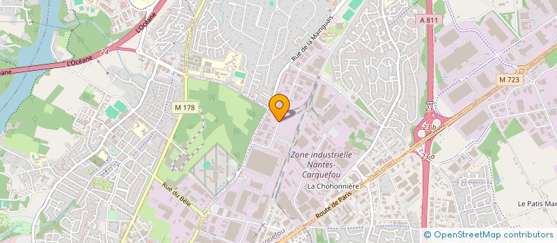 localisation de l'entreprise GARAGE NANTES PERFORMANCE  CARQUEFOU