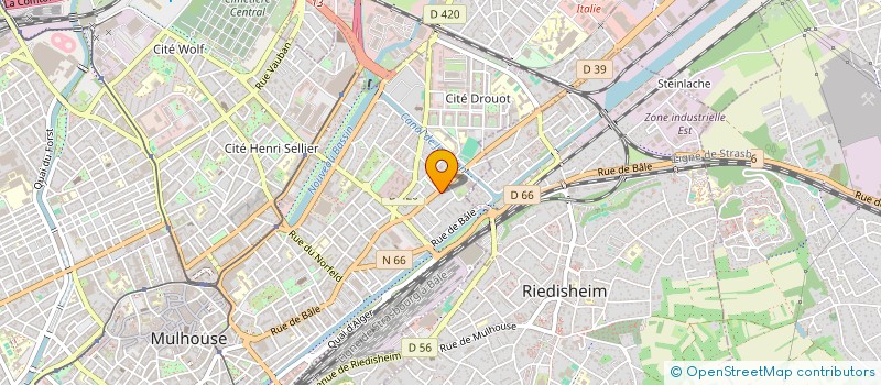 localisation de l'entreprise GARAGE NAPOLEON à MULHOUSE