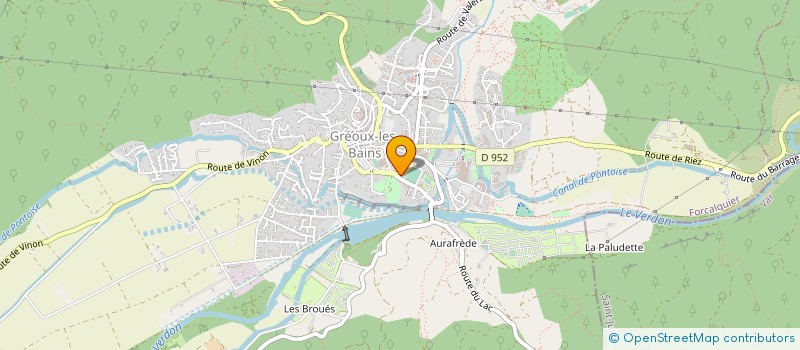 localisation de l'entreprise GARAGE NARD à GREOUX-LES-BAINS