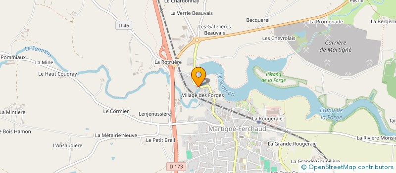 localisation de l'entreprise GARAGE NAVARO  CARENTOIR