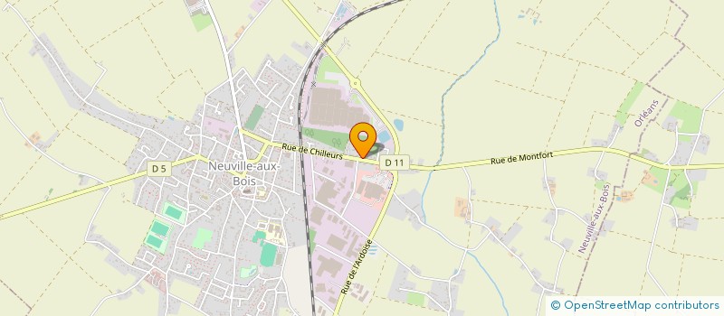 localisation de l'entreprise GARAGE NEUVILLOIS à NEUVILLE-AUX-BOIS